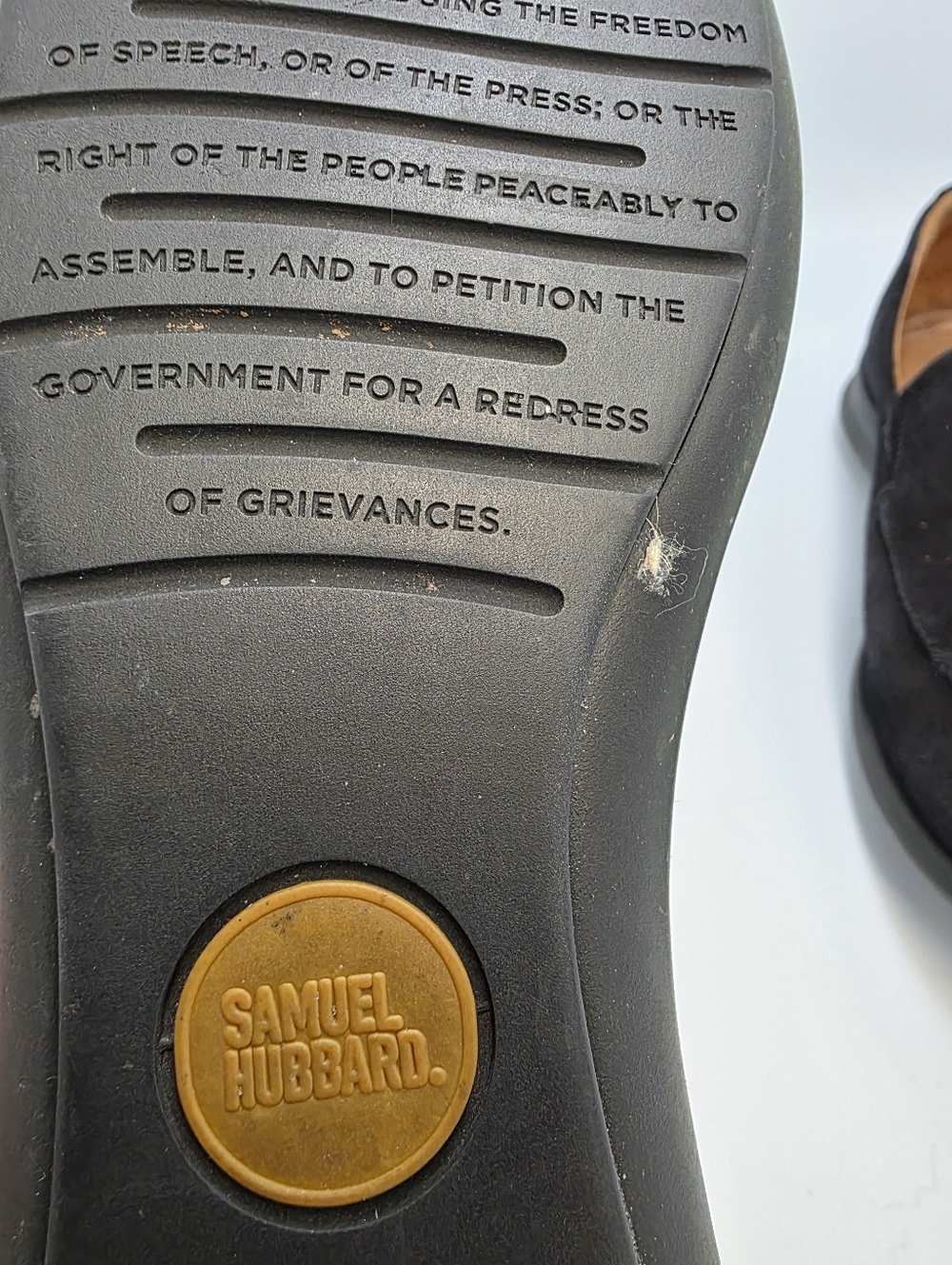 Samuel Hubbard Freedom First Black Suede Slip-On Loafers Shoes Sz 8 US / 39 EU - Picture 3 of 7
